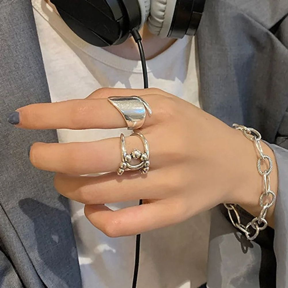 Polished Wrap Ring | 925 Sterling Silver Adjustable - Picture 3 of 15